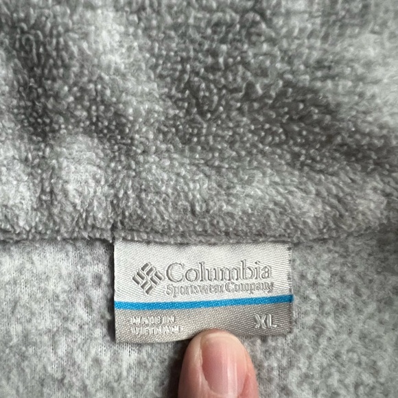 Columbia Light Gray Full-Zip Fleece Jacket - Picture 3 of 6